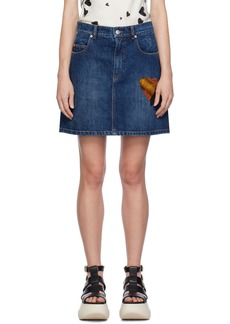 Marni Blue Five-Pocket Denim Miniskirt