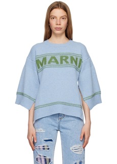 Marni Blue Intarsia Sweater