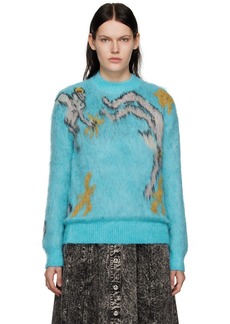 Marni Blue Jacquard Sweater