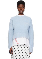 Marni Blue Mouliné Sweater