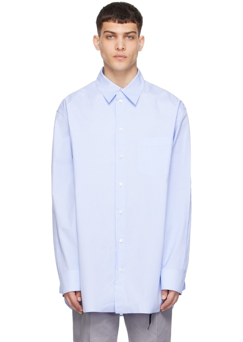 Marni Blue Raw Edge Shirt