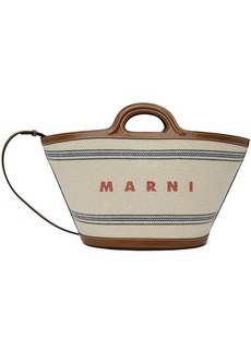 Marni Brown & Beige Tropicalia Small Tote