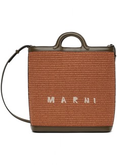 Marni Brown & Khaki Tropicalia Crossbody Tote