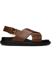 Marni Brown Fussbett Sandals