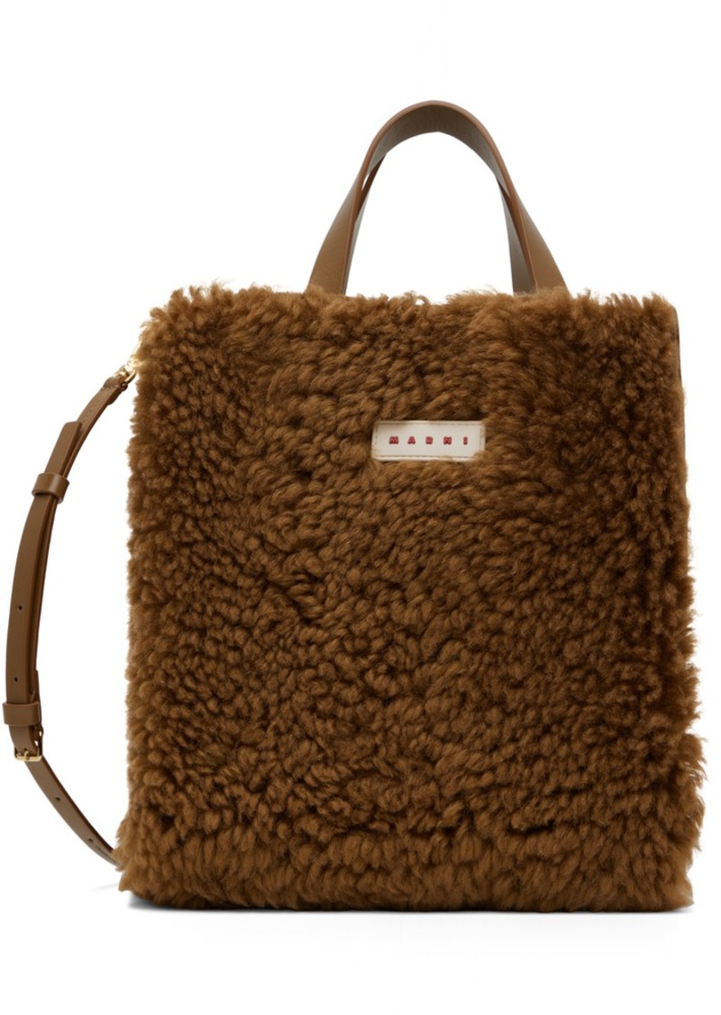 Marni Brown Small Museo Tote