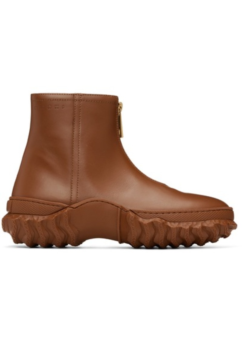 Marni Brown Zip Boots