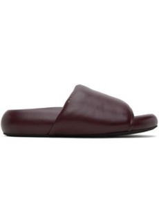 Marni Burgundy Pouf Sandals