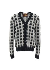 MARNI Cardigan "Brushed check Fuzzy Wuzzy Mohair"