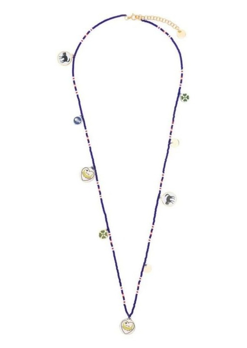 MARNI charm-detail beaded necklace