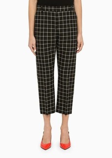 Marni check cropped trousers