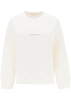 Marni crew-neck sweatshirt with logo print
