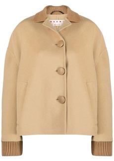 MARNI CROPPED JACKET IN VIRGIN WOOL-CASHMERE