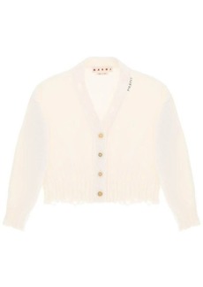 Marni destroyed-effect cropped cardigan