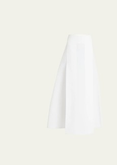 Marni Flared Midi Skirt with Double Pleating