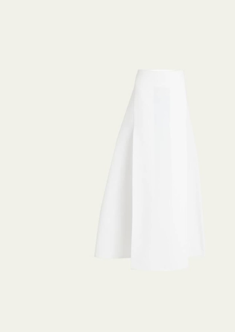 Marni Flared Midi Skirt with Double Pleating