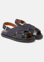 Marni Fussbett denim sandals