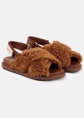 Marni Fussbett shearling sandals