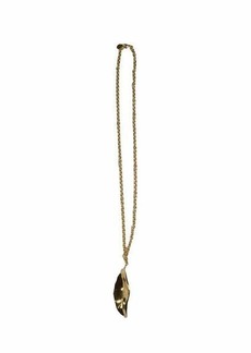 MARNI Gold chain necklace with leaf pendant Marni