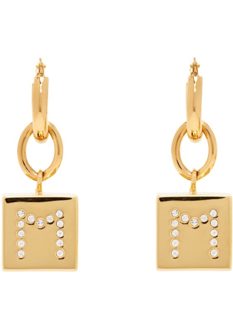 Marni Gold Dice Earrings