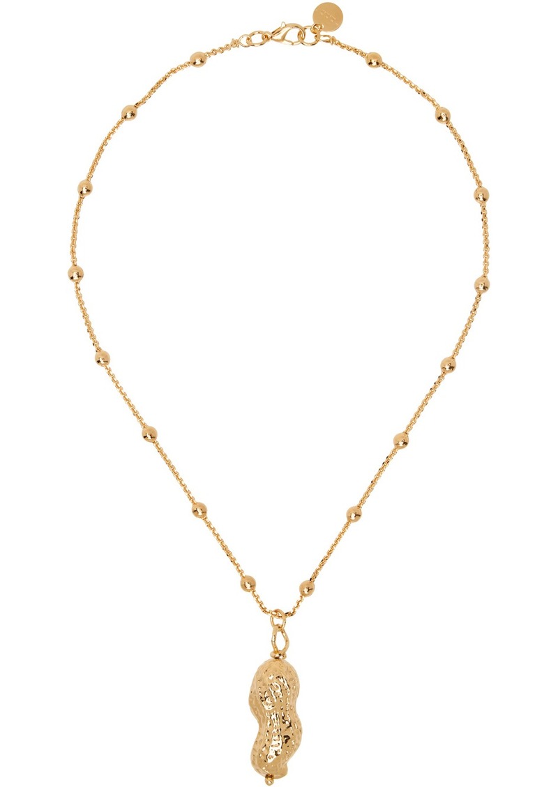 Marni Gold Peanut Charm Necklace