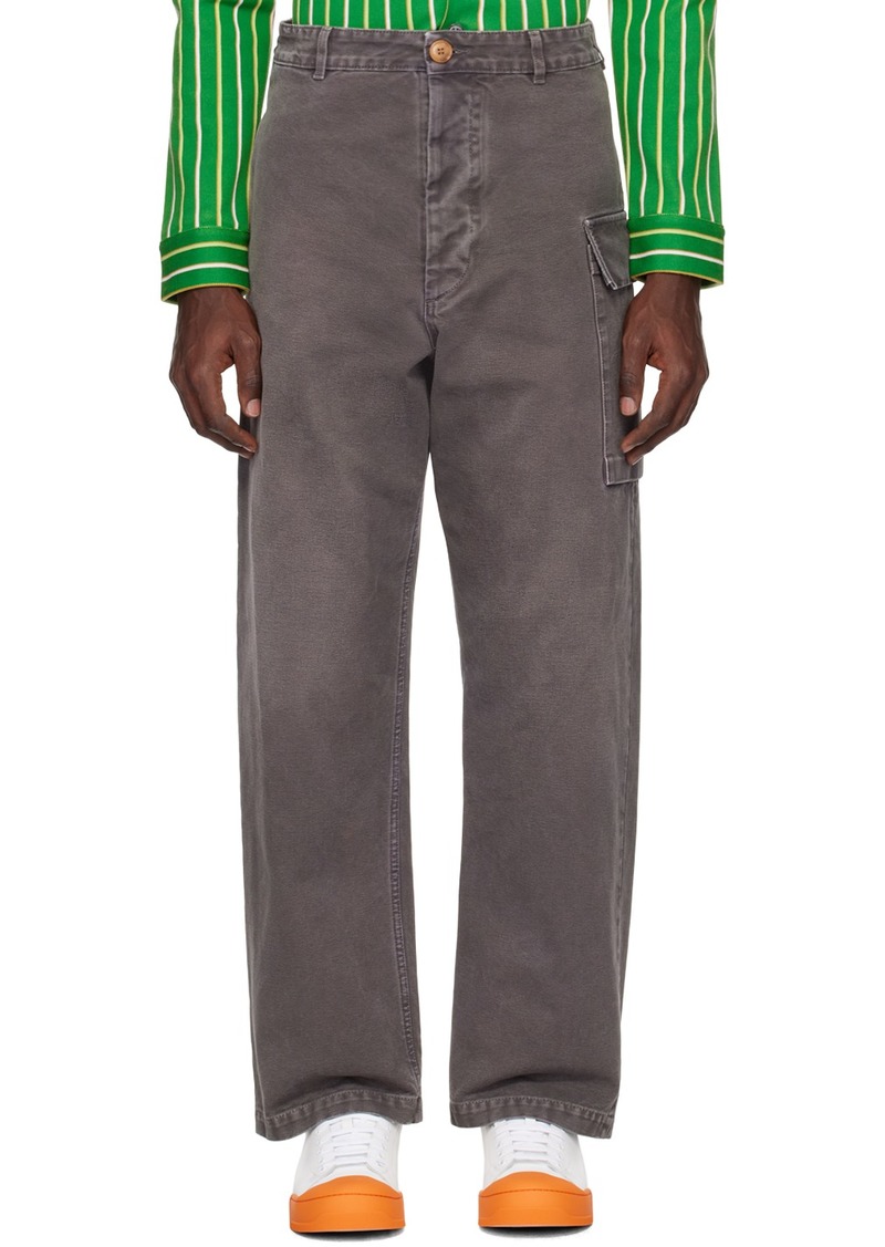 Marni Gray Faded Cargo Pants