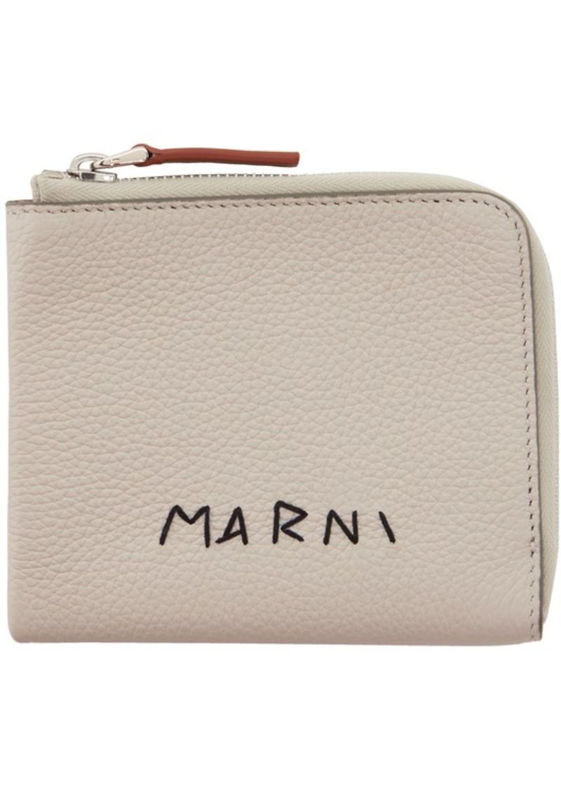 Marni Gray Zip-Around Wallet