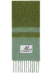 Marni Green & Purple Striped Scarf