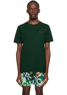 Marni Green Embroidered T-Shirt