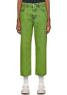 Marni Green Five-Pocket Jeans