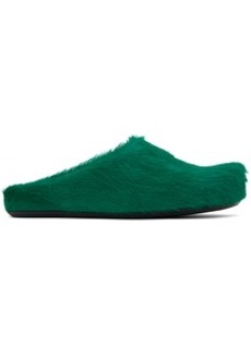 Marni Green Fussbett Sabot Slip-On Loafers