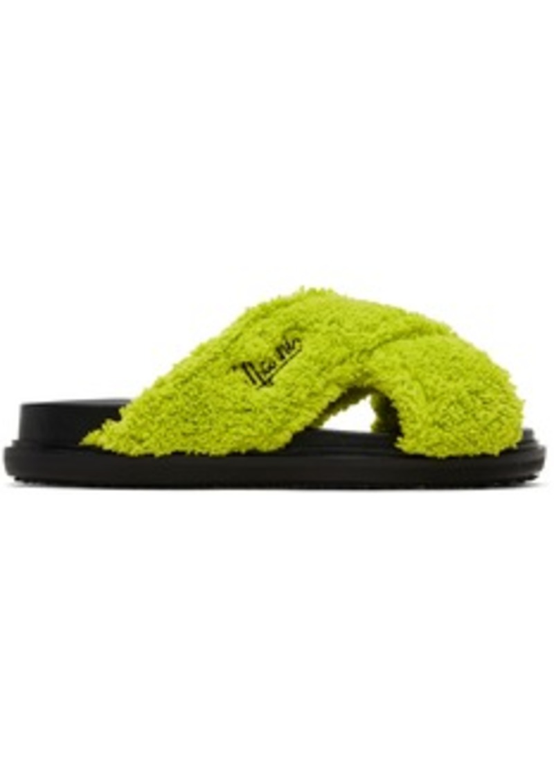 Marni Green Fussbett Sandals