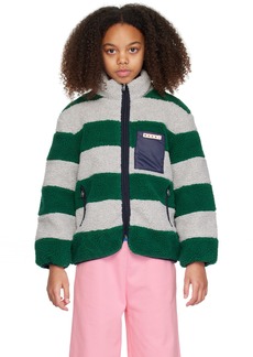 Marni Kids Green Striped Jacket