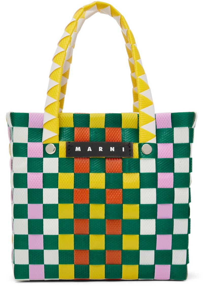 Marni Kids Multicolor Micro Basket Tote