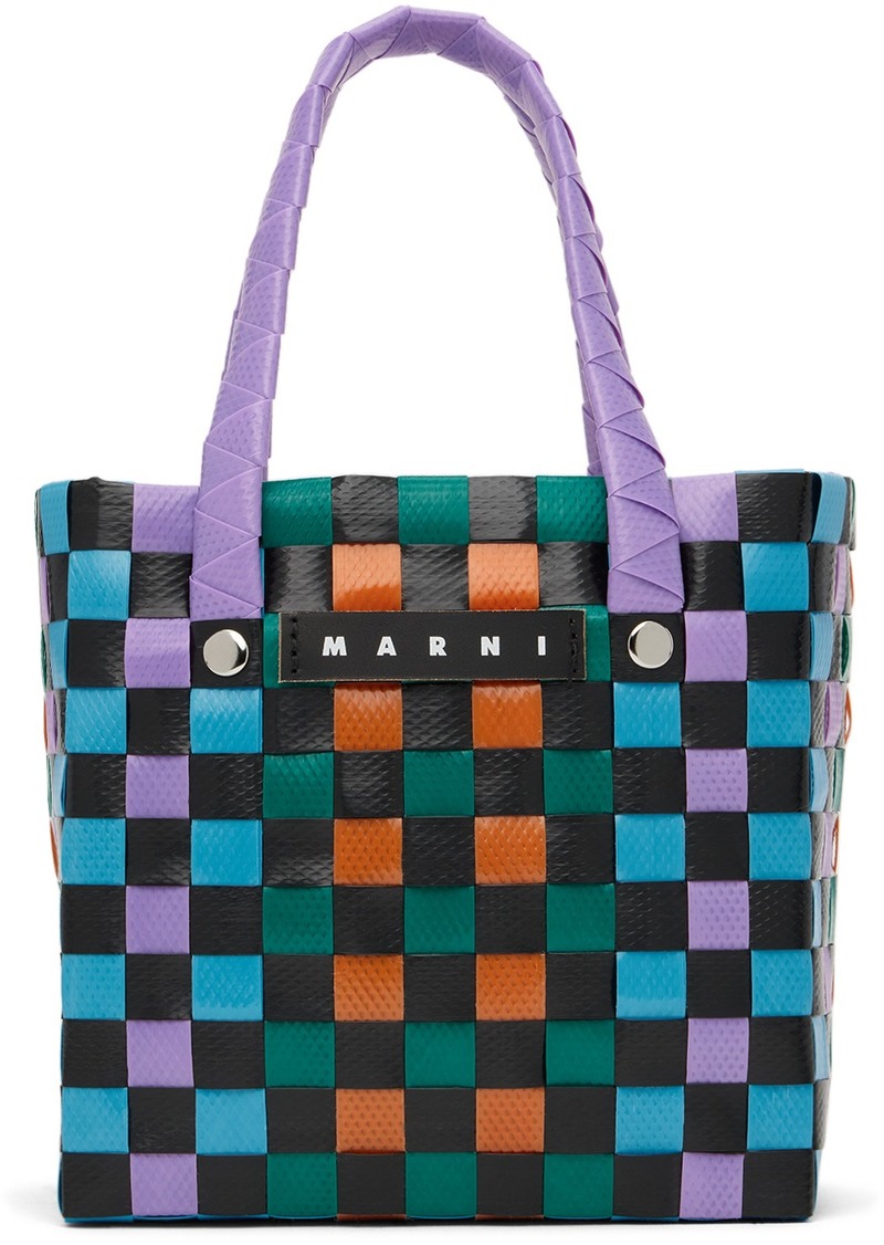 Marni Kids Multicolor Micro Basket Tote