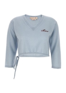 MARNI Logo embroidery sweater