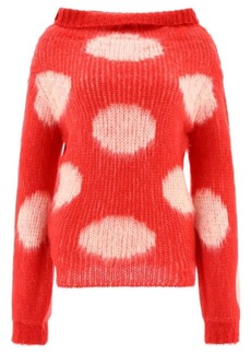 MARNI Mohair sweater with polka dots