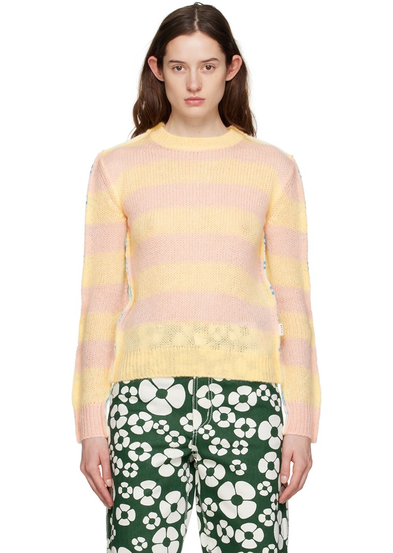 Marni Multicolor Contrast Striped Sweater