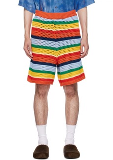 Marni Multicolor No Vacancy Inn Edition Striped Shorts