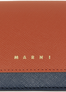 Marni Multicolor Saffiano Leather Trifold Wallet