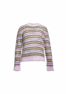 MARNI Multicolour mohair and wool blend pullover with striped pattern Marni