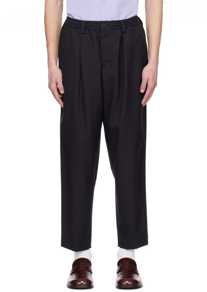 Marni Navy Cropped Trousers