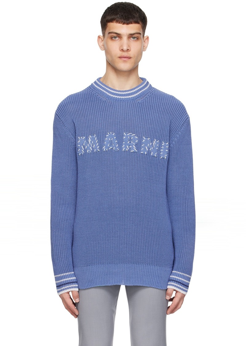 Marni Navy Patches Sweater