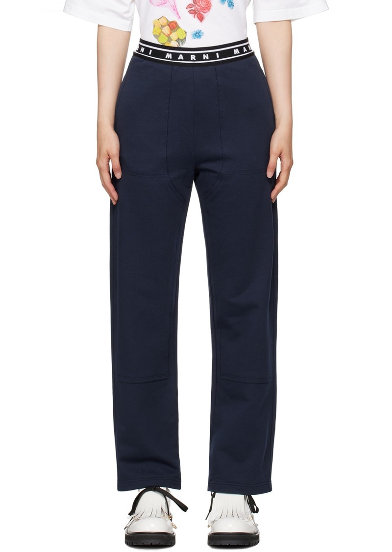 Marni Navy Pocket Trousers