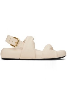 Marni Off-White Back Buckle Sandals