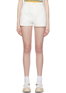 Marni Off-White Flared Shorts