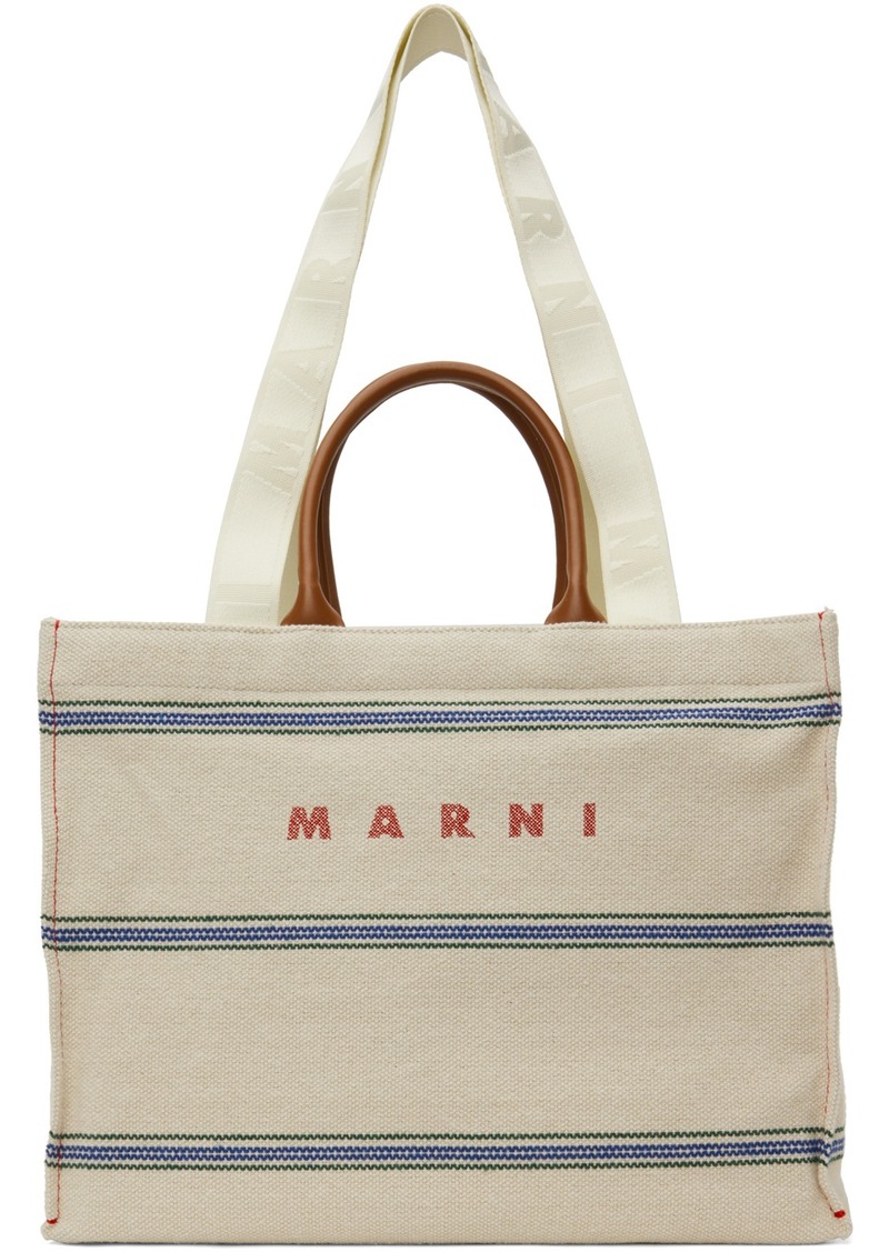 Marni Off-White Medium Tote