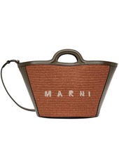 Marni Orange & Khaki Small Tropicalia Bucket Bag