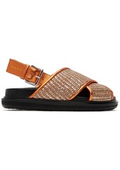 Marni Orange Fussbett Sandals