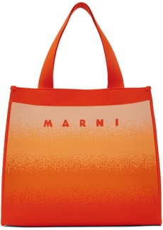 Marni Orange Shopping Tote