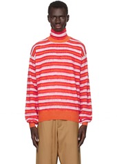 Marni Orange Striped Sweater